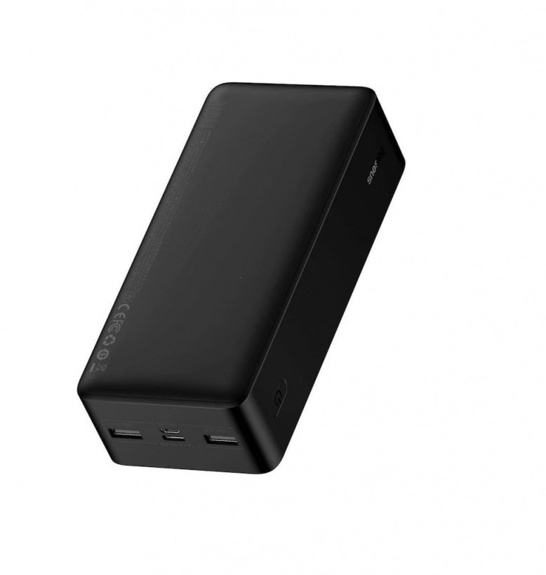 Внешний аккумулятор (павербанк) Baseus Bipow Digital Display Powerbank 15W 30000mAh Black (PPDML-K01, PPBD050201)  Фото №2