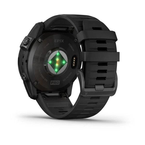 Смарт-часы Garmin Epix Pro Gen 2 Sapphire 51mm Carbon G. DLC Tit. with Black Band (010-02804-00/01)  Фото №5