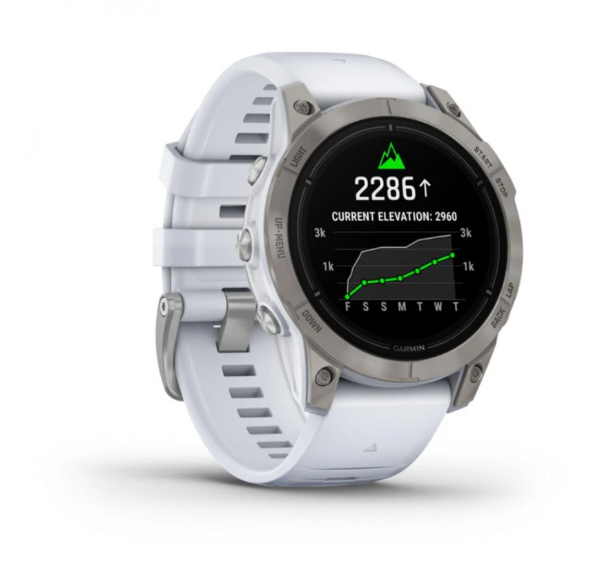 Смарт-часы Garmin Epix Pro Gen 2 Sapphire 51mm Titanium w. Whitestone Band (010-02804-10/11)  Фото №0