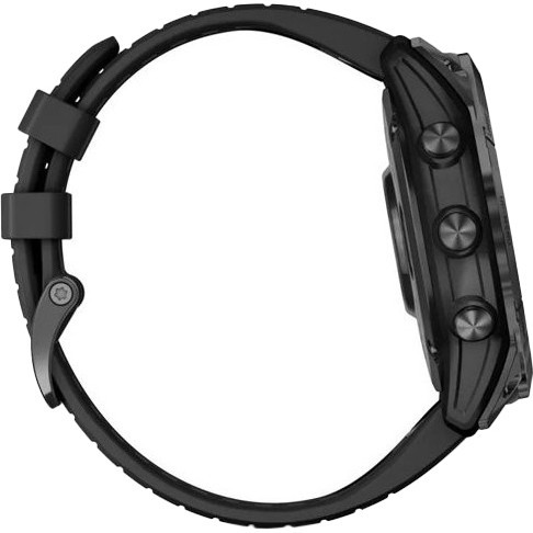 Смарт-часы Garmin Fenix 7X Pro Sapphire Solar Carbon G. DLC Tit. with Black Band (010-02778-10/11)  Фото №2