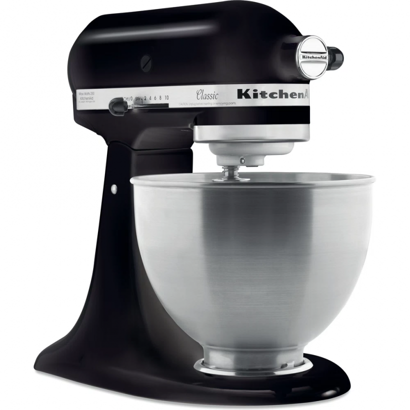 Планетарний Міксер KitchenAid 5K45SSBM Classic та Насадка-м&#039;ясорубка KitchenAid 5KSMFGA  Фото №3