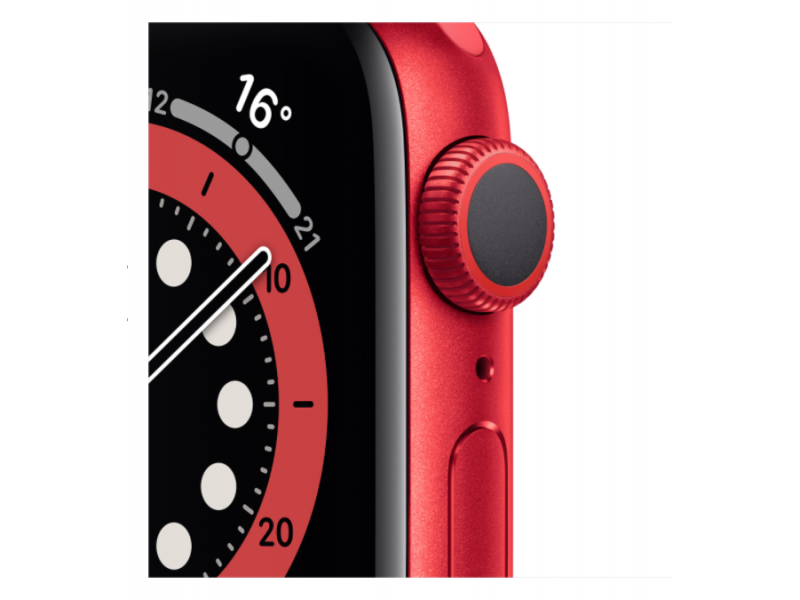 Смарт-часы Apple Watch Series 6 GPS 40mm (PRODUCT)RED Aluminum Case w. (PRODUCT)RED Sport B. (M00A3)  Фото №0