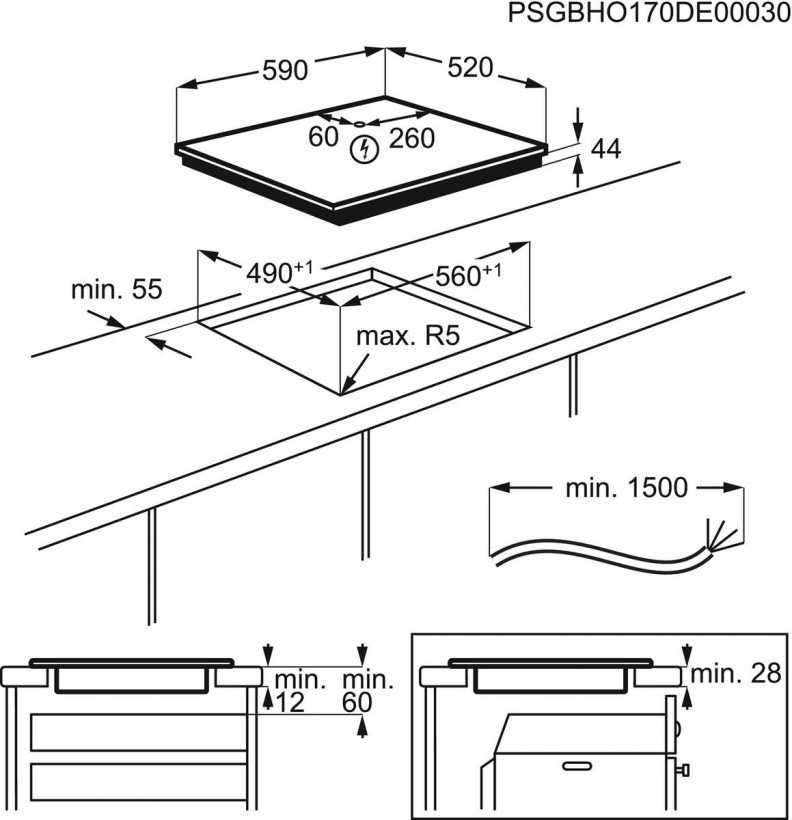 Варочная поверхность электрическая Electrolux EIV63443  Фото №0