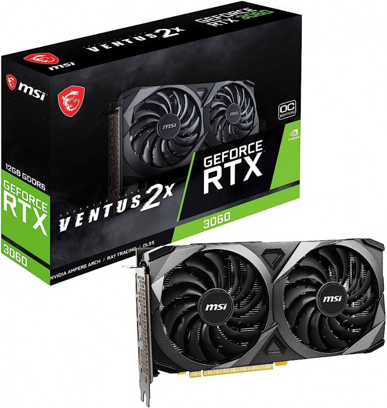 Відеокарта MSI GeForce RTX 3060 VENTUS 2X 12G OC  Фото №2