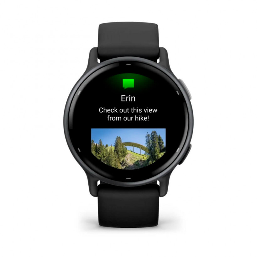 Смарт-годинник Garmin vivoactive 5 Slate Aluminum Bezel with Black Case and Silicone Band (010-02862-10)  Фото №0