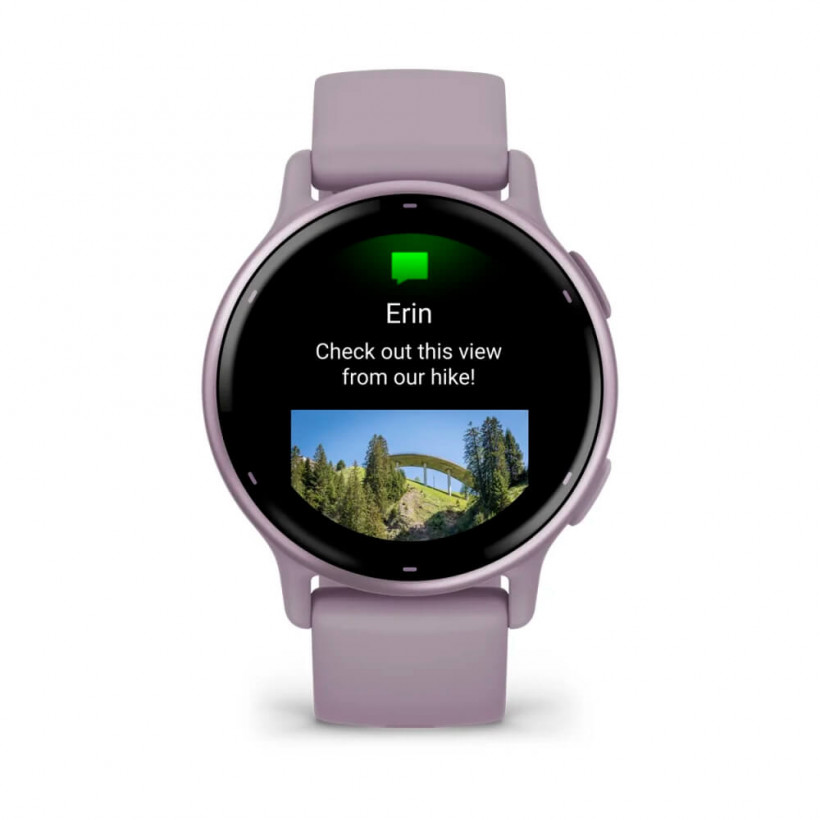 Смарт-часы Garmin vivoactive 5 Metallic Orchid Aluminum Bezel with Orchid Case and Silicone (010-02862-13)  Фото №0