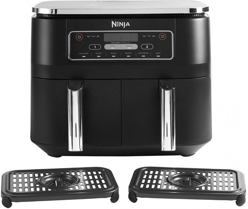 Мультипечь (аэрофритюрница) NINJA Air Fryer Dual zone AF300EU  Фото №2