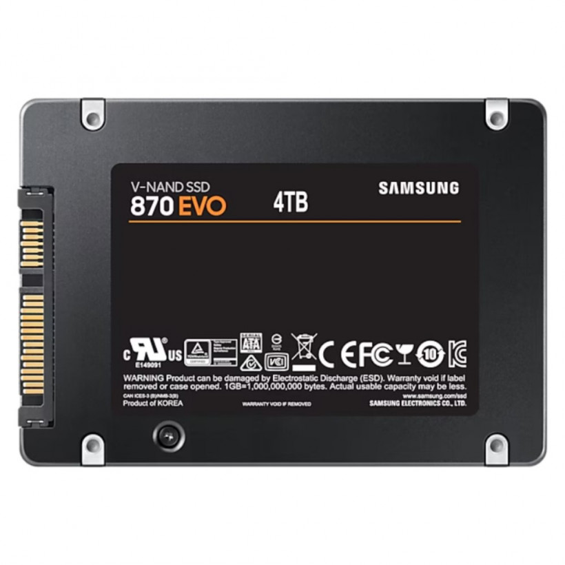 SSD накопитель Samsung 870 EVO 4TB (MZ-77E4T0BW)  Фото №2