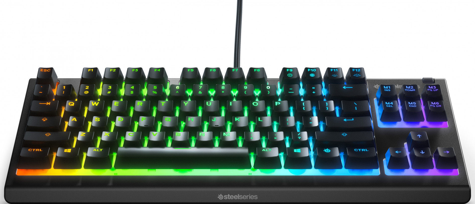 Клавіатура SteelSeries Apex 3 TKL USB UK (64836)  Фото №1