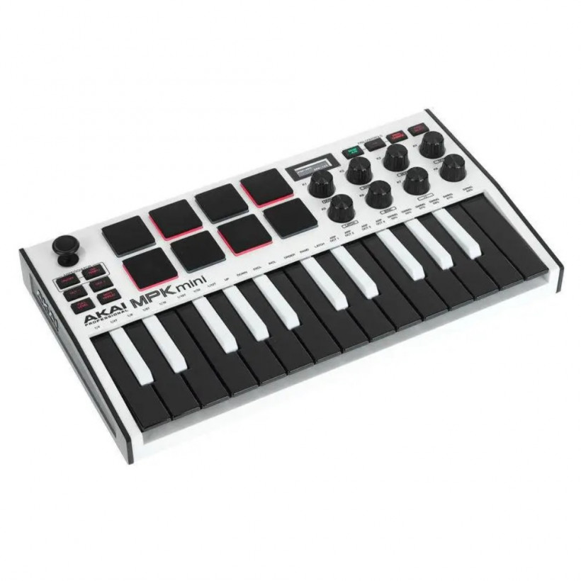 MIDI-клавиатура AKAI MPK Mini MK3 White  Фото №0