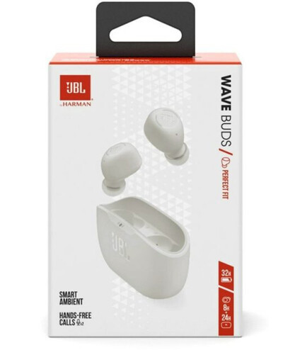 Наушники TWS JBL Wave Buds White (JBLWBUDSWHT)  Фото №6