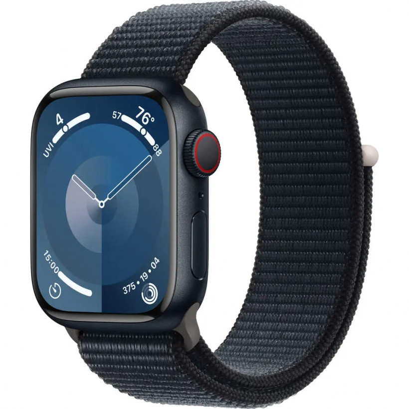 Смарт-часы Apple Watch Series 9 GPS + Cellular 41mm Midnight Alu. Case w. Midnight Sport Loop (MRHU3)  Фото №0