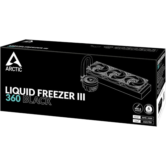 Водное охлаждение Arctic Liquid Freezer III 360 Black (ACFRE00136A)  Фото №4