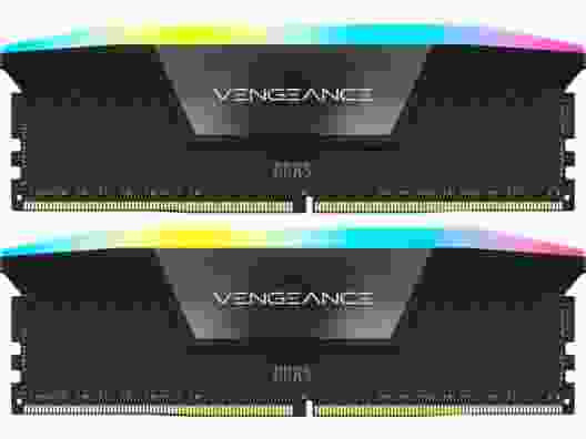 Память для настольных компьютеров Corsair 64 GB (2x32GB) DDR5 6400 MHz Vengeance RGB (CMH64GX5M2B6400C32)  Фото №0