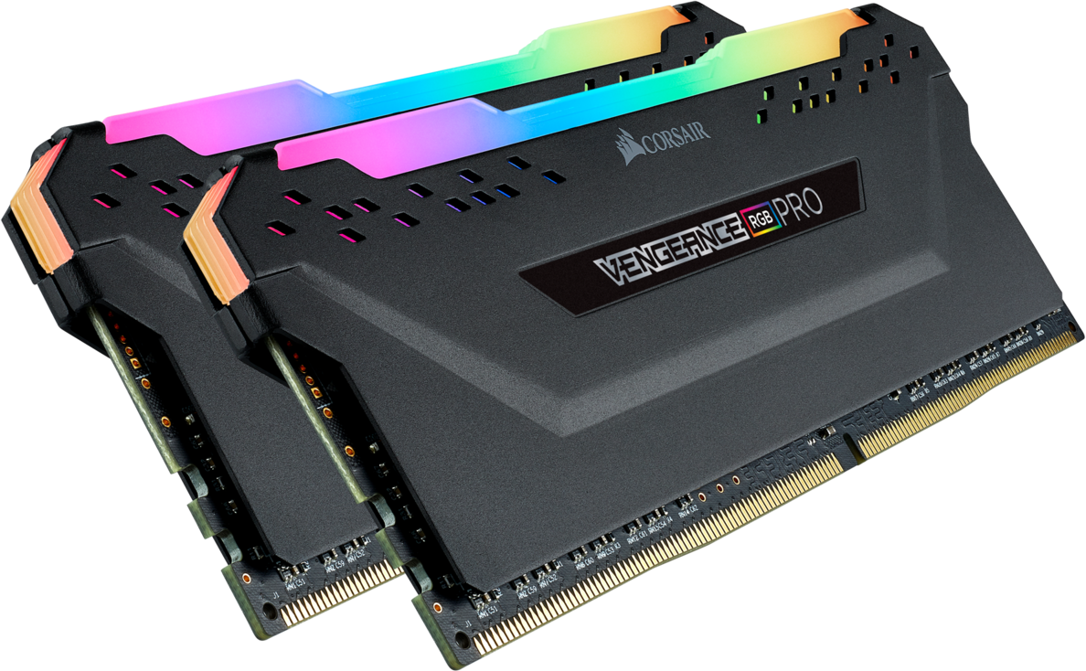 Память для настольных компьютеров Corsair 32GB (2x16GB) DDR4 3000MHz Vengeance RGB Pro Black (CMW32GX4M2C3000C15)  Фото №0