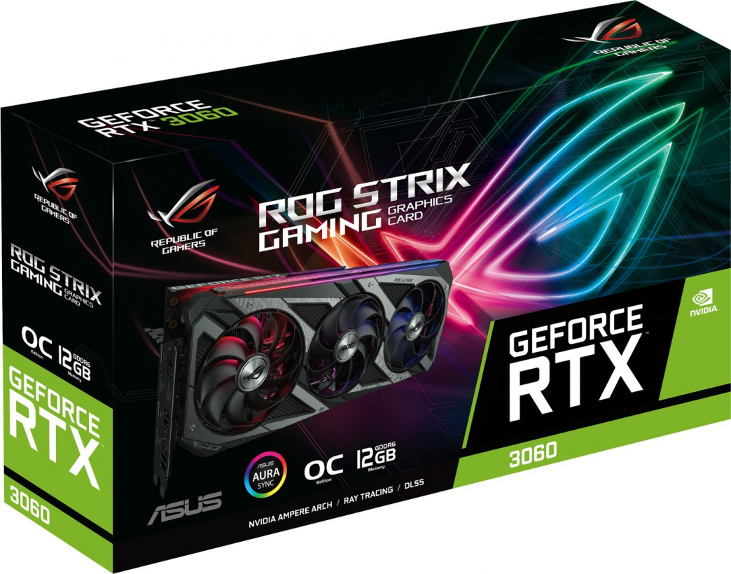 Видеокарта ASUS ROG-STRIX-RTX3060-O12G-V2-GAMING  Фото №7