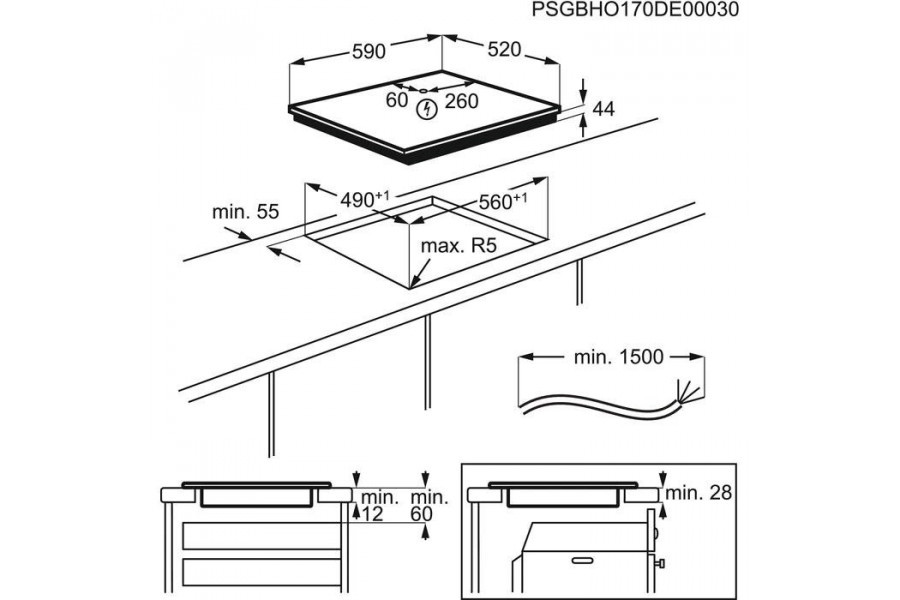 Варильна поверхня електрична Electrolux LIL61424C  Фото №3