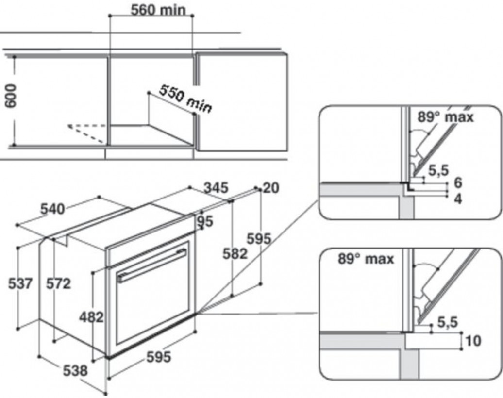 Духова шафа електрична Whirlpool AKZM 8480 NB  Фото №1