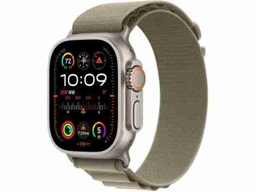 Смарт-часы Apple Watch Ultra 2 GPS + Cellular 49mm Titanium Case with Olive Alpine Loop - Large (MRF03)  Фото №2