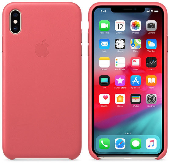 Чехол для смартфона Apple iPhone XS Max Leather Case - Peony Pink (MTEX2)  Фото №3