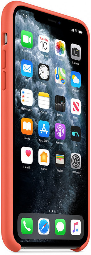 Чехол для смартфона Apple iPhone 11 Pro Max Silicone Case - Clementine/Orange (MX022)  Фото №3