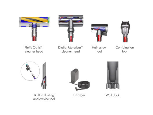 Пилосос 2в1 (вертикальний + ручний) Dyson Gen5detect Absolute Nickel/Purple (447930-01)  Фото №0