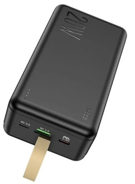 Внешний аккумулятор (павербанк) Hoco J87B 30000mAh 20W Black  Фото №0