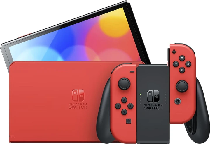 Портативная игровая приставка Nintendo Switch OLED Model Mario Red Edition (045496453633)  Фото №2