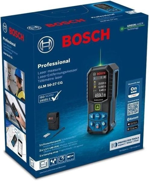 Лазерный дальномер Bosch GLM 50-27 CG (0601072U02)  Фото №1