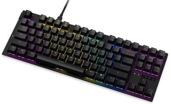 Клавіатура NZXT TKL Gateron Red Switches UK EN Layout Black (KB-1TKUS-BR)  Фото №0