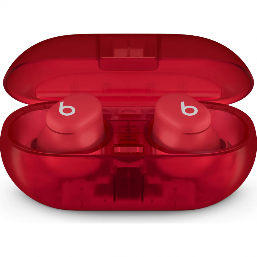 Навушники TWS Beats by Dr. Dre Solo Buds Transparent Red (MUW03)  Фото №0