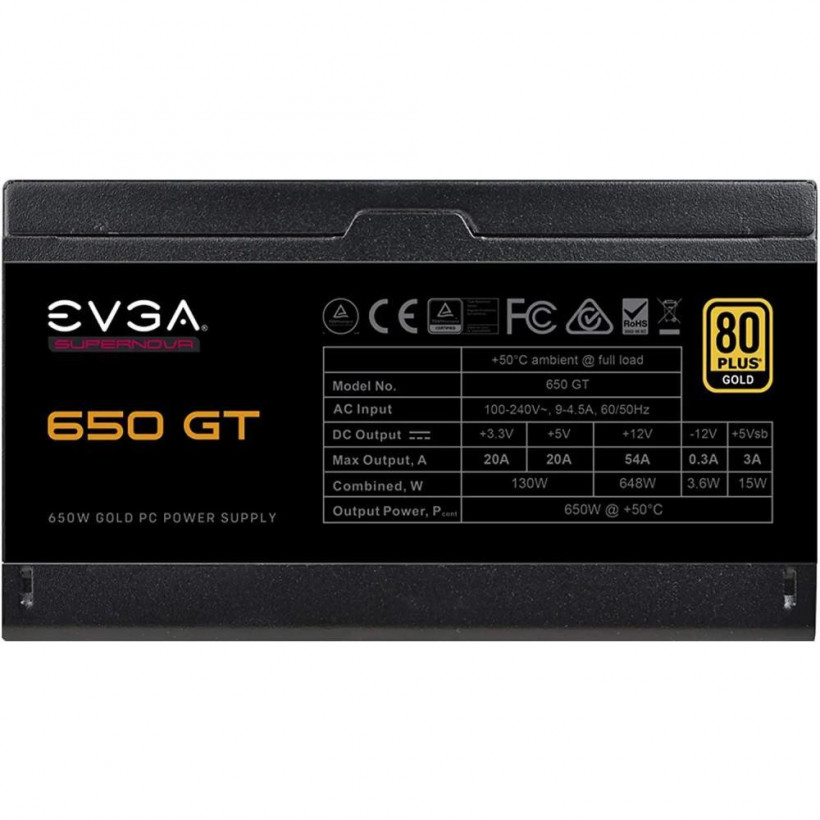 Блок питания EVGA SuperNova 650 GT (220-GT-0650-Y1)  Фото №1