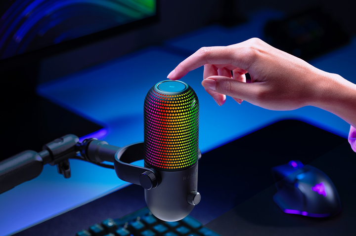 Мікрофон для ПК/ для стрімінгу, подкастів Razer Seiren V3 Chroma Black (RZ19-05060100-R3M1)  Фото №4