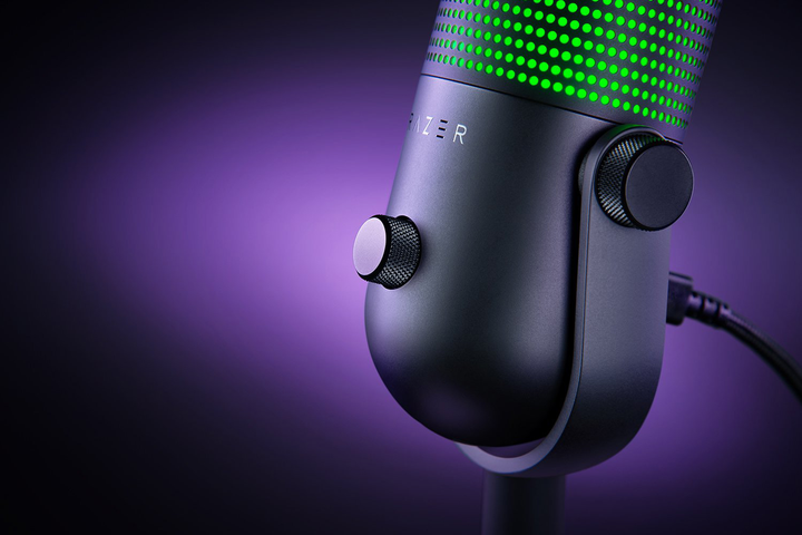 Мікрофон для ПК/ для стрімінгу, подкастів Razer Seiren V3 Chroma Black (RZ19-05060100-R3M1)  Фото №5