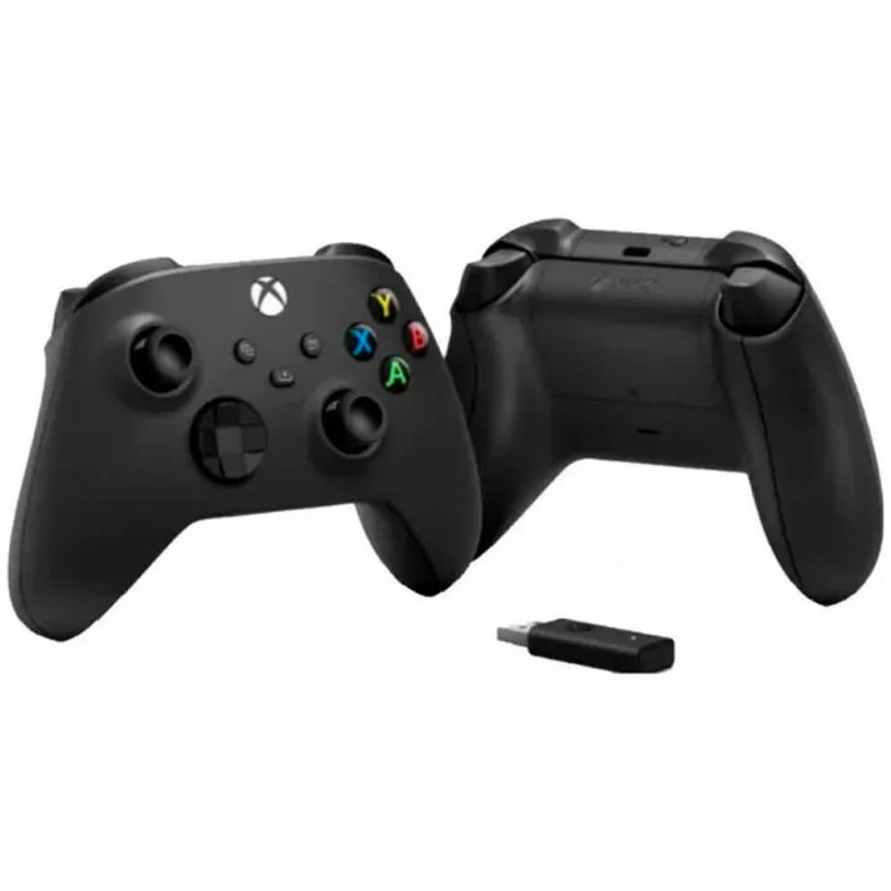 Геймпад Microsoft Xbox Series X S Wireless Controller S Wireless Controller Carbon Black + Wireless Adapter для Windows  Фото №0