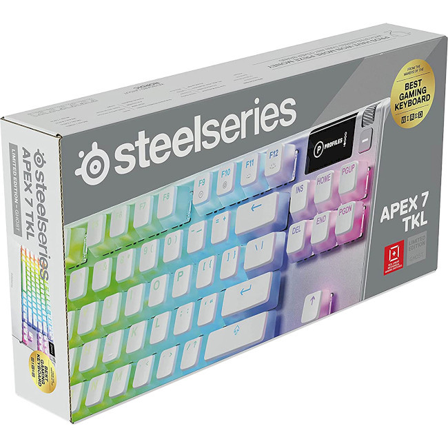 Клавіатура SteelSeries Apex 7 TKL Red Switch Ghost (64656)  Фото №2