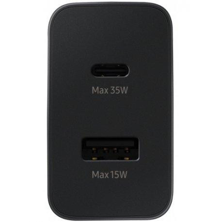 Сетевое зарядное устройство для Samsung 35W PD Power Adapter Duo Black (EP-TA220NBEGRU)  Фото №1