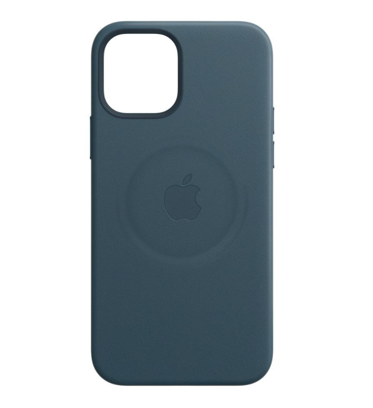 Чохол для смартфону Apple iPhone 12 mini Leather Case with MagSafe - Baltic Blue (MHK83)  Фото №1