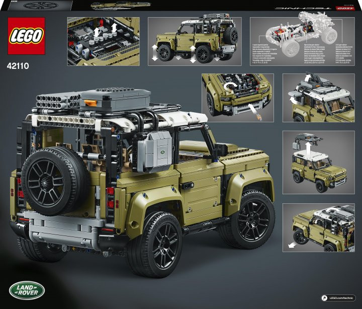 Авто-конструктор LEGO TECHNIC Land Rover Defender (42110)  Фото №11