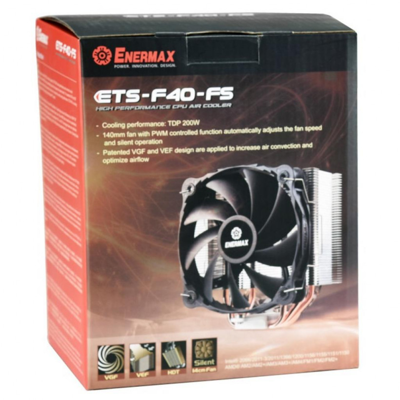 Повітряне охолодження Enermax ETS-F40 Silent Edition 140mm (ETS-F40-FS)  Фото №2