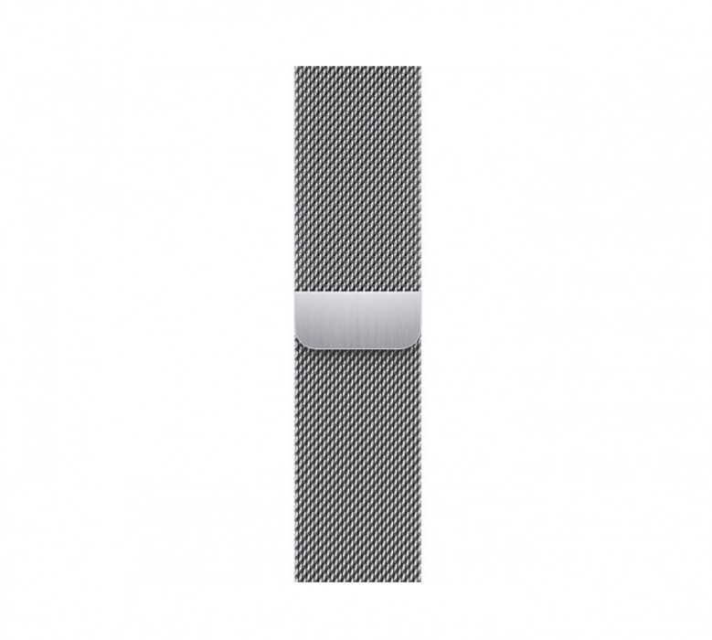 Смарт-часы Apple Watch Series 7 GPS + Cellular 45mm Silver Stainless Steel Case with Silver Milanese Loop (MKJE3)  Фото №1