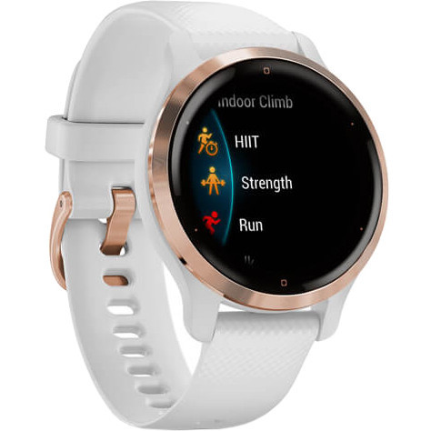 Смарт-годинник Garmin Venu 2S Rose Gold Bezel with White Case and Silicone Band (010-02429-13)  Фото №0