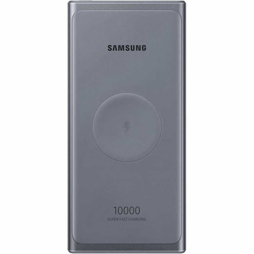 Внешний аккмулятор (павербанк) Samsung Wireless 10000 mAh Grey (EB-U3300XJEGEU)  Фото №2