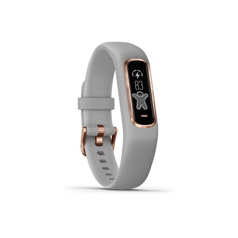 Фітнес-браслет Garmin Vivosmart 4 Gray with Rose Gold Hardware Small/Medium (010-01995-12/22)  Фото №1