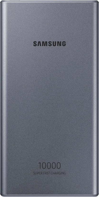 Внешний аккумулятор (павербанк) Samsung 10000mAh 25W dark grey (EB-P3300XJEGEU, EB-P3300XJRGRU)  Фото №2