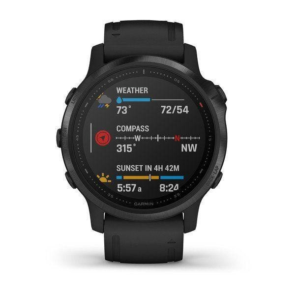 Спортивные часы Garmin Fenix 6S Pro Black With Black Band (010-02159-14/010-02159-13)  Фото №1