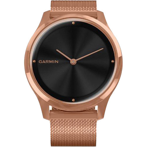 Смарт-часы Garmin Vivomove Luxe 18K Rose Gold PVD Stainless Steel w. Rose Gold Milanese B. (010-02241-04)  Фото №1