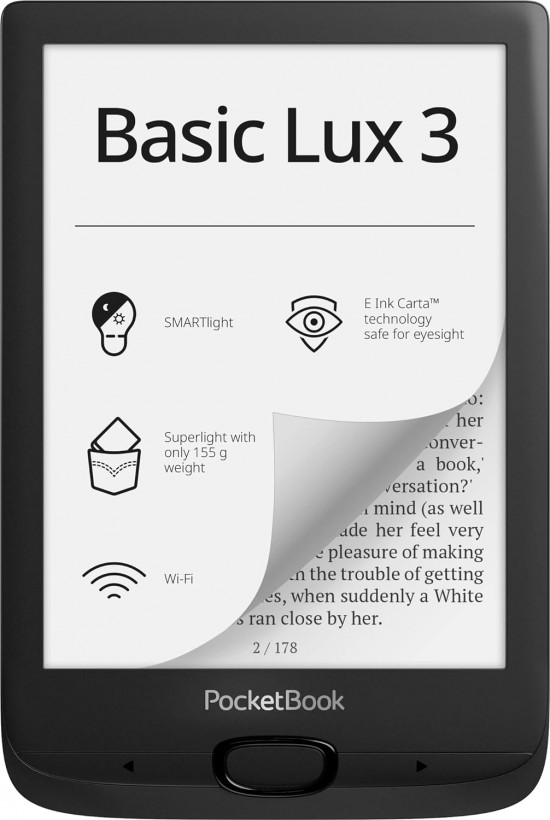 Електронна книга PocketBook 617 Basic Lux 3 Black Ink  Фото №0