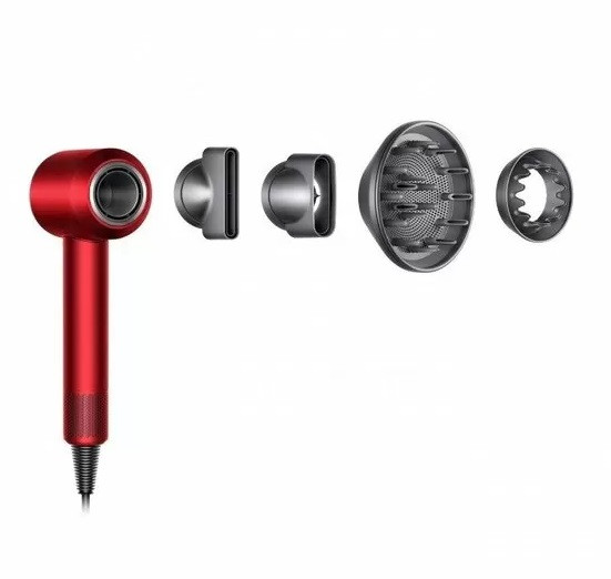 Фен Dyson HD07 Supersonic Red/Nikel  Фото №1