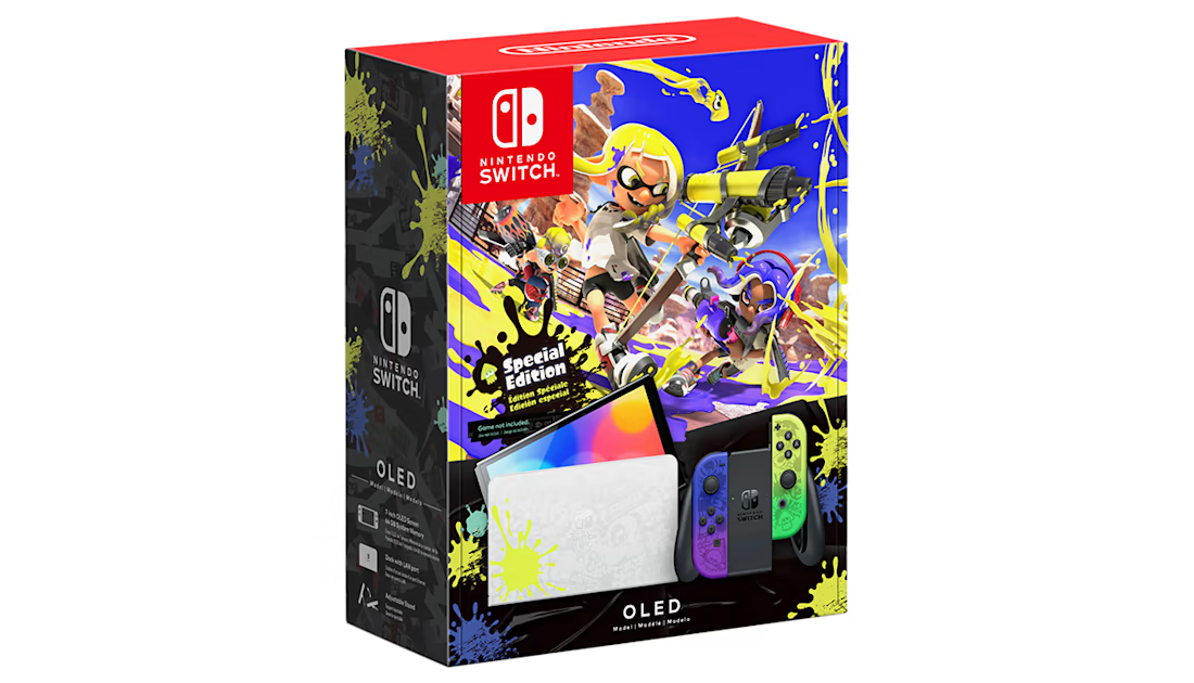 Портативная игровая приставка Nintendo Switch OLED Model Splatoon 3 Edition  Фото №3